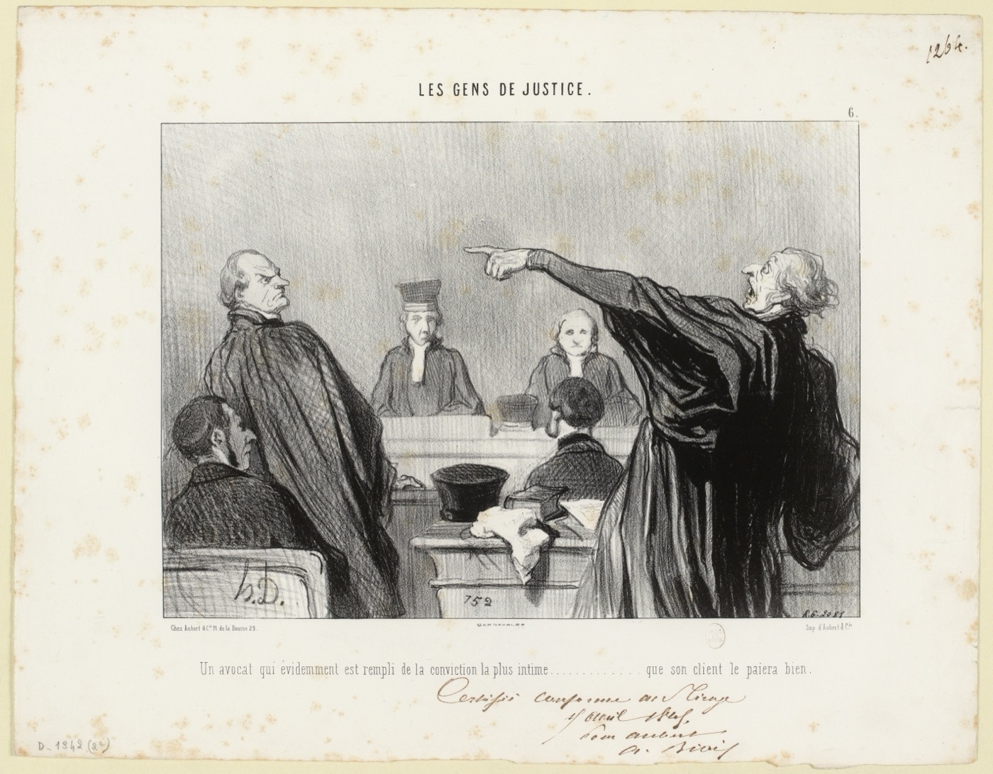 An advocate pleading before the bench