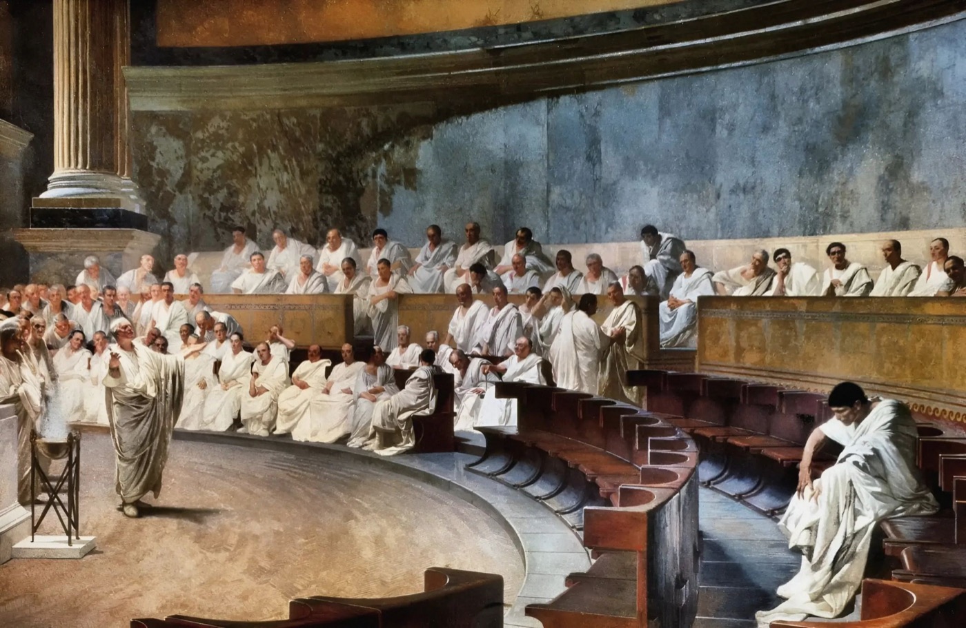 Cicero denounces Catiline in the Senate